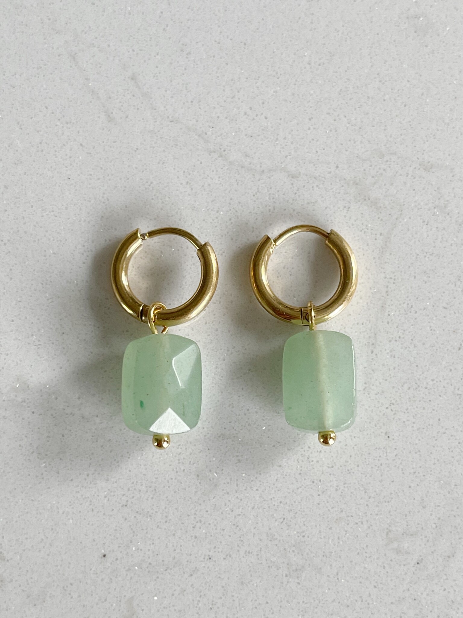 Boucles d'oreilles Aventurine - Réussite Capturée