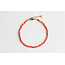 Bracciale coral di guscio reale - acciaio inossidabile