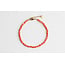 Real shell bracelet coral - stainless steel