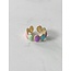 Saba Ring Multicolor - stainless steel (adjustable)