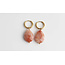 Lieze 'Orange Natural Stone Gold - Acciaio inossidabile