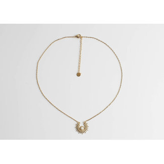 Collier 'XAVI' blanc - acier inoxydable