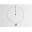 Collier 'XAVI' blanc - acier inoxydable