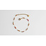 Bracciale Sophia 'Bracciale Natural Orange & Pink Stones - Stainels Steel