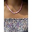 'Heart to Heart' NECKLACE LIGHT PINK - Stainless Steel