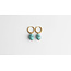 BOUCLES D'OREILLES 'Felicia' TURQUOISE - Acier Inoxydable