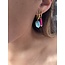 BOUCLES D'OREILLES 'Felicia' TURQUOISE - Acier Inoxydable