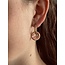 Boucles d'Oreilles 'Tirza' Pierre ROSE - Acier Inoxydable