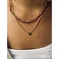 COLLIER 'Golden Heart' - Acier Inoxydable