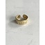 Anillo 'Aztec' oro - acero inoxidable (ajustable)