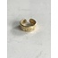 'Aztec' ring gold - stainless steel (verstelbaar)