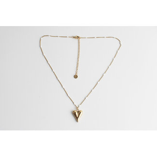 'Adore'  Halskette aus Weißgold – Edelstahl