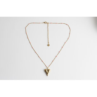 'Adore'  Halskette aus rosa gold – Edelstahl