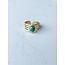 'Rana' RING Gold Green - Stainless Steel (adjustable)