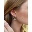 "Perle d'eau douce classique"  BOUCLES D'OREILLES ARGENT - Acier Inoxydable