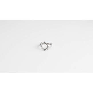 'Mila' RING SILVER - Stainless steel (adjustable)