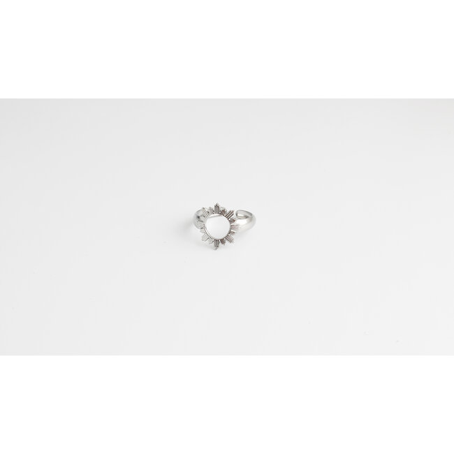 'Mila' RING SILBER - Edelstahl (verstellbar)