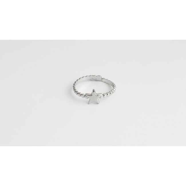 'Little Star' RING SILBER - Edelstahl (verstellbar)