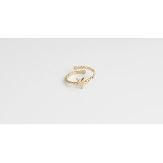 'Little Star' RING GOLD - Edelstahl (verstellbar)