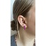 Boucles d'oreilles 'Happy times' Orange - acier inoxydable