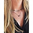 Collier 'toujours ensemble' argent - acier inoxydable