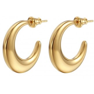 'Ayana' earrings GOLD - stainless steel