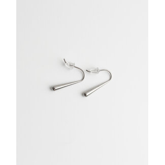 Pendientes Colgantes Plata - Acero inoxidable