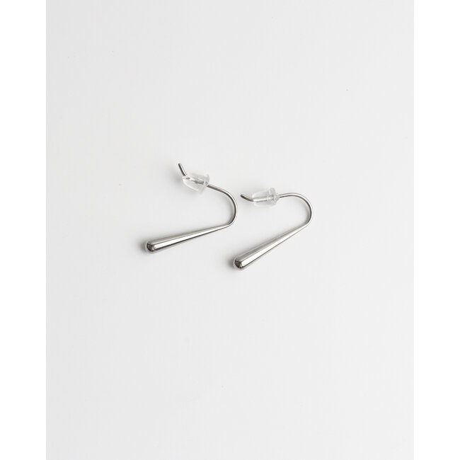 Drop Earrings Silver - Stainless steel