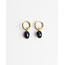 'Diana' earrings Blue GOLD - stainless steel