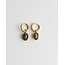 Boucles d'oreilles 'Diana' Vert OR - acier inoxydable