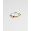 'Ruby' ring - gold plated (verstelbaar)