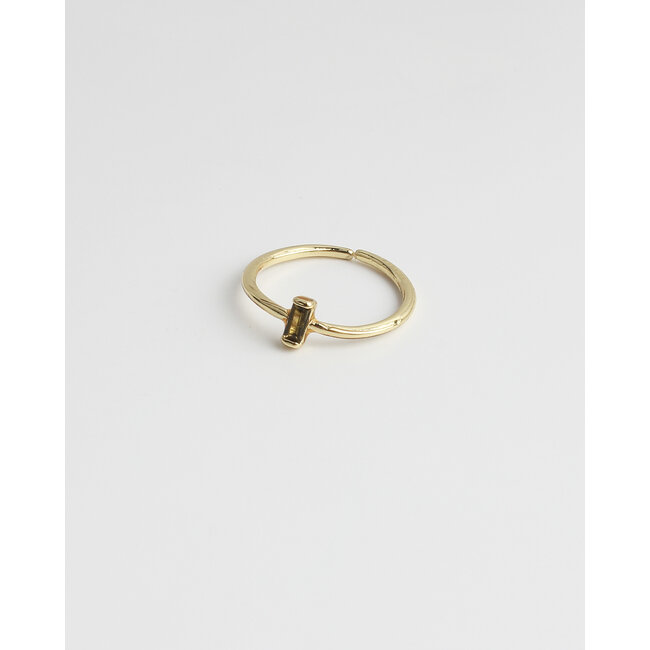'Jayda' ring - gold plated (verstelbaar)