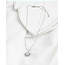 Collier 'Sunny side up' ARGENT - acier inoxydable