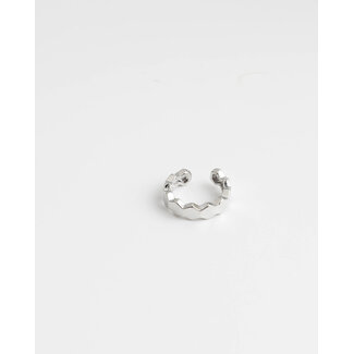 'Adinda' earcuff SILVER - stainless steel