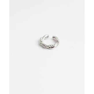 'Alina' earcuff SILVER - stainless steel