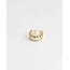 Double dotted earcuff GOLD - stainless steel