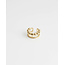 Earcuff doble puntitos ORO - acero inoxidable