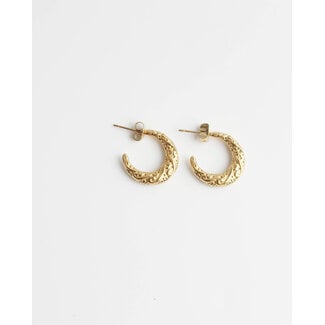 Boucles d'oreilles 'Leyla' OR - Acier inoxydable