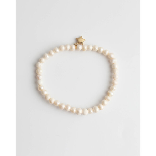 'étoile de perle' bracelet GOLD - stainless steel