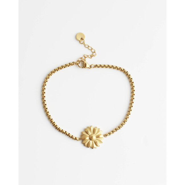 'Fleur' bracelet GOLD - stainless steel