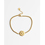 'Fleur' bracelet GOLD - stainless steel