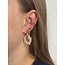 Double dotted earcuff GOLD - stainless steel