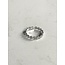 'Little Flowers' verstelbare ring SILVER - Stainless steel