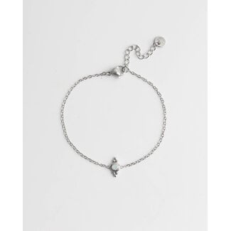 'Ariane' Bracelet White SILVER - stainless steel