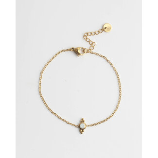 Pulsera 'Ariane' ORO blanco - acero inoxidable