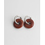 Boucles d'oreilles Pierre de Sable 'Femme' ARGENT - acier inoxydable