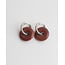 'Femme' Sand Stone Earrings SILVER - stainless steel