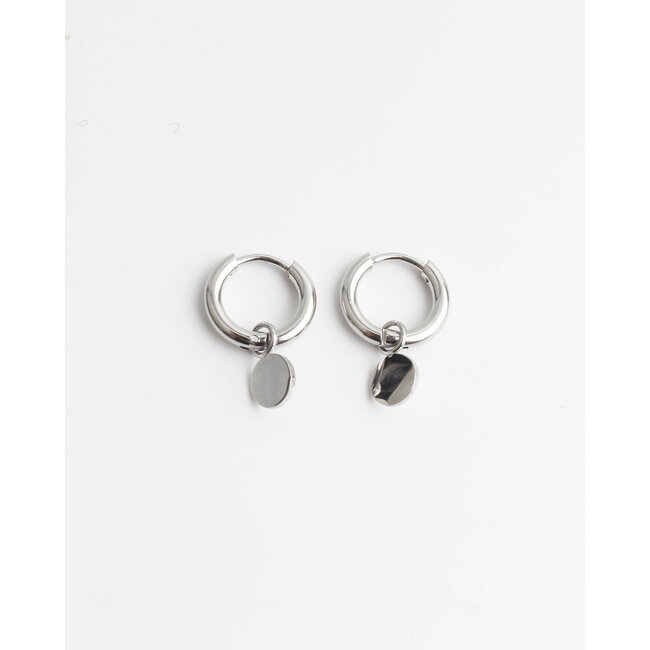 'Penny'  BOUCLES D'OREILLES ARGENT - Acier Inoxydable