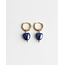 Boucles d'oreilles 'Eternamente' Violet/Bleu - acier inoxydable