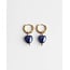 'Eternamente' earrings Purple/ Blue  - stainless steel